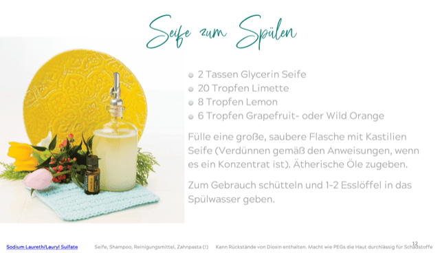 Seife zum Spülen